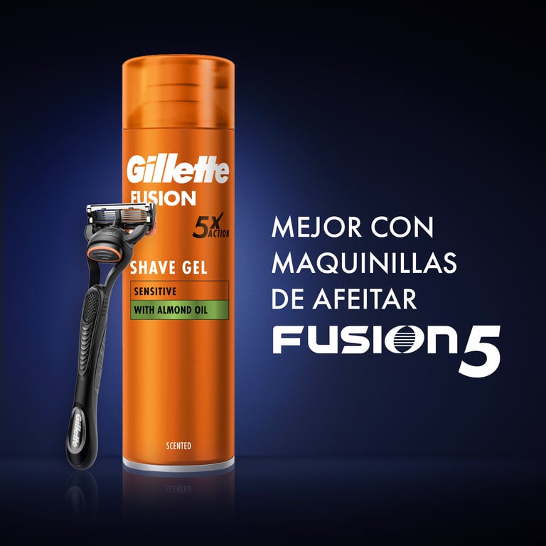 Gillette Fusion5 Pack Maquinilla + Gel + Neceser + Recambios de Gillette