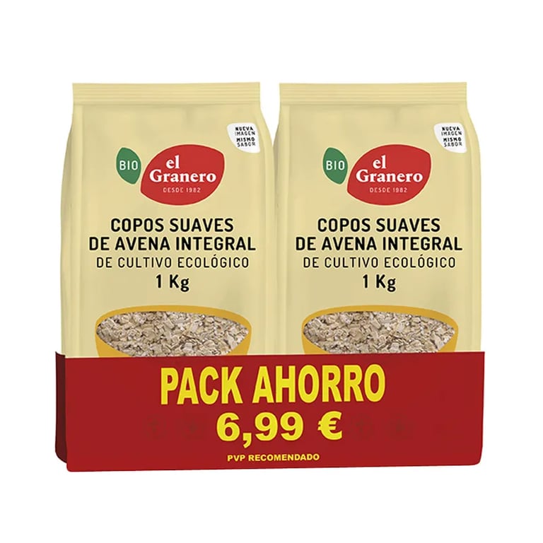 Flocons Fins D'Avoine Complète Bio Pack Économique