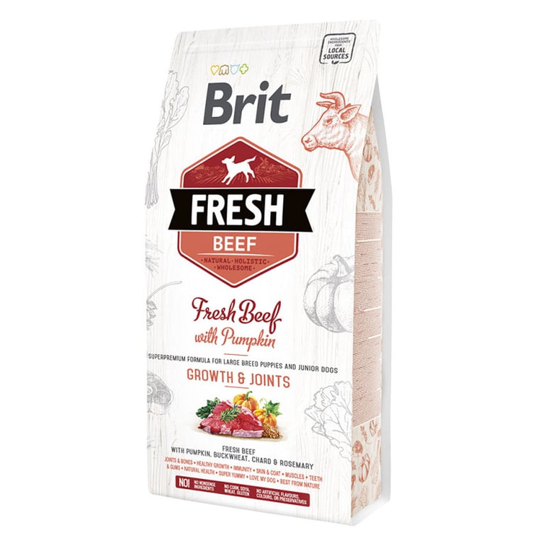 Brit Fresh Puppy Large Growth Joints Rindfleisch Kürbis