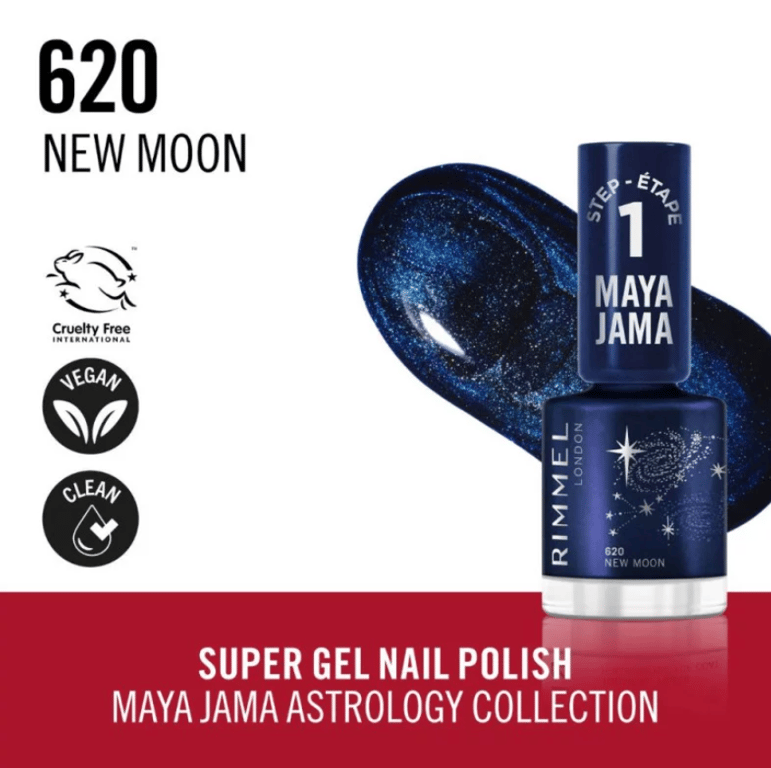 Esmalte Super Gel Maya Jama #620 New Moon de Rimmel London