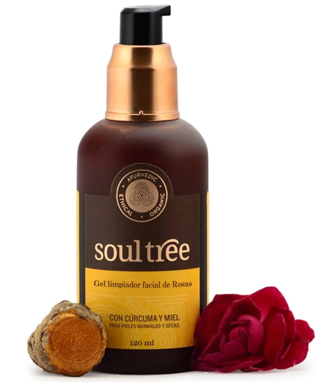 Gel Nettoyant Facial de Roses Curcuma