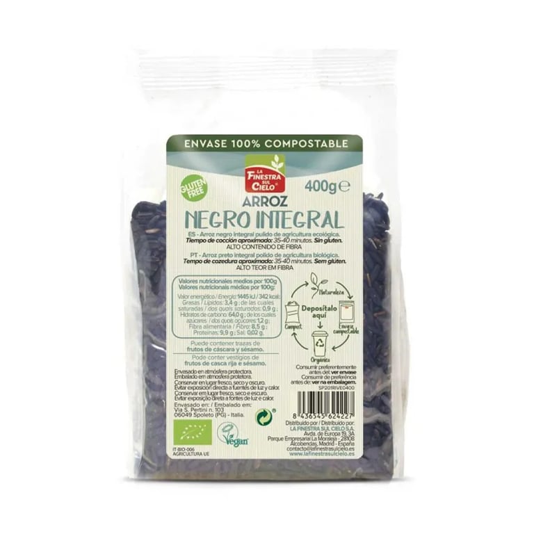 Riz Complet Venere Sans Gluten Bio