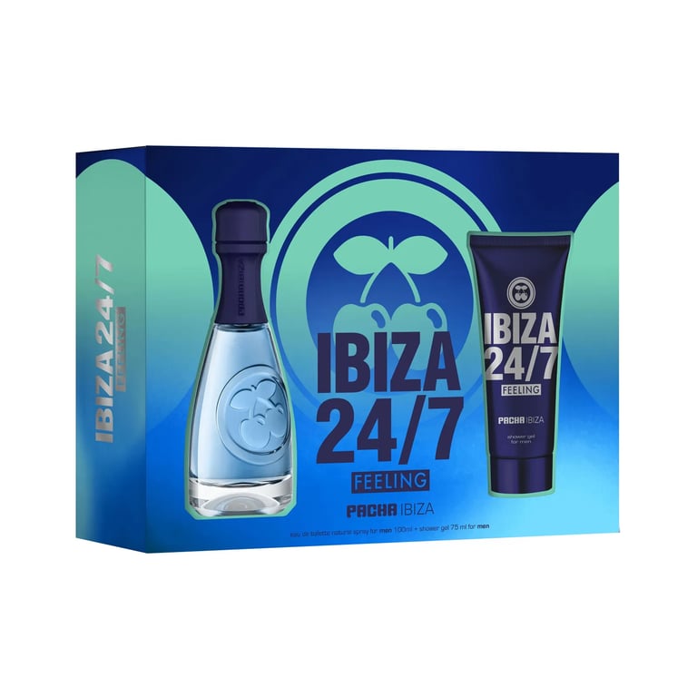Pacha Ibiza 24/7 Feeling Men EDT 100 ml + Gel Da Doccia 75 ml
