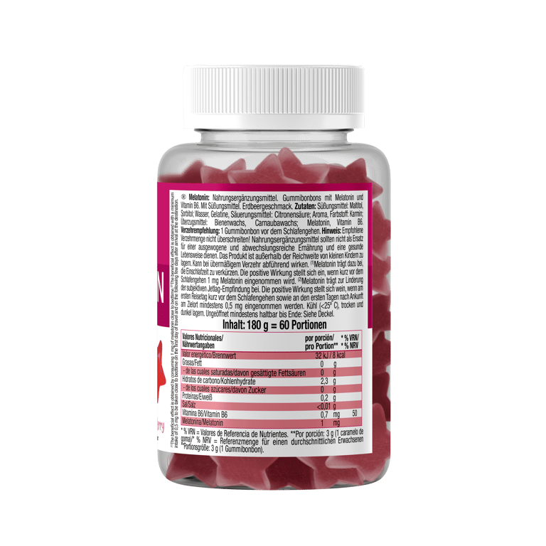 Mélatonine Gummies! 60 Bonbons gélifiés de Weider