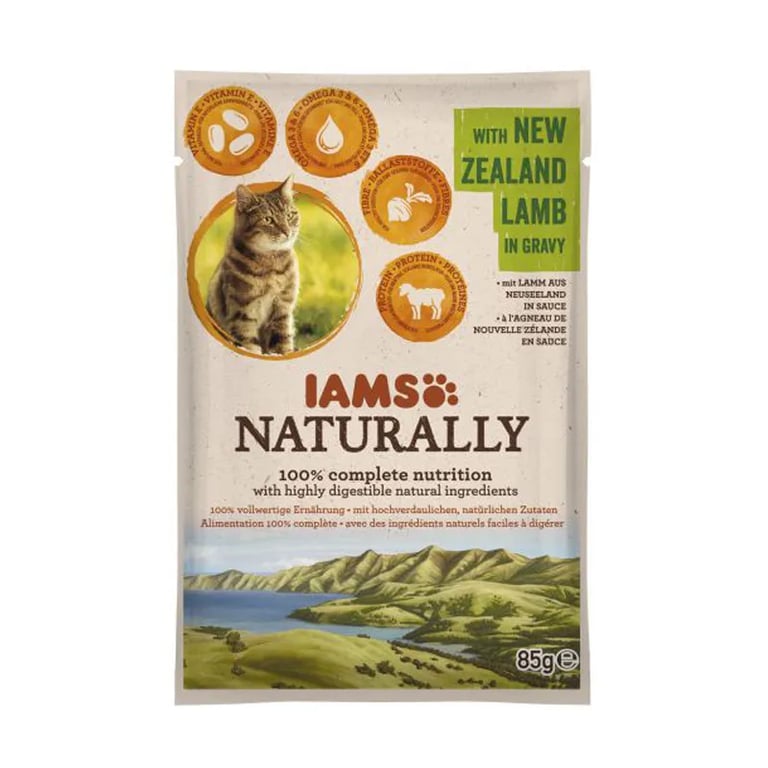 Naturally Gato Adulto Cordero De Nueva Zelanda En Salsa 85g