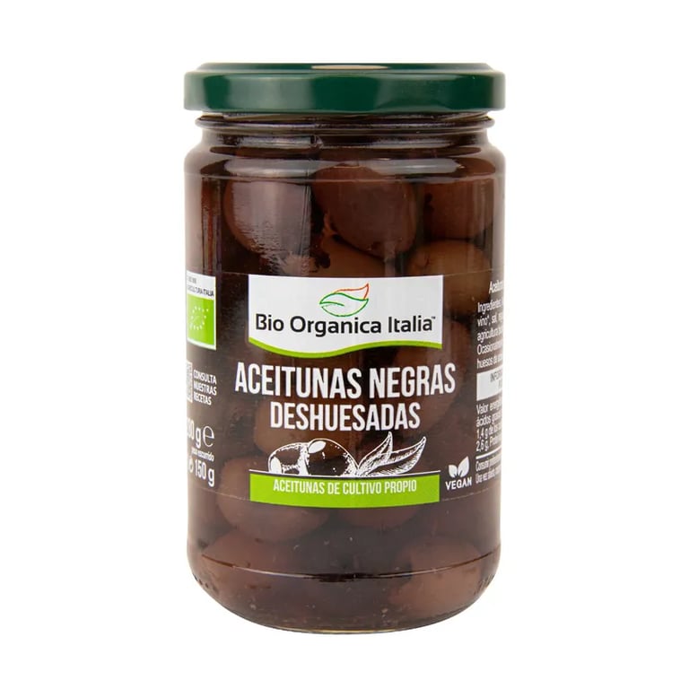 Olives Noires Dénoyautées Bio Orgánica
