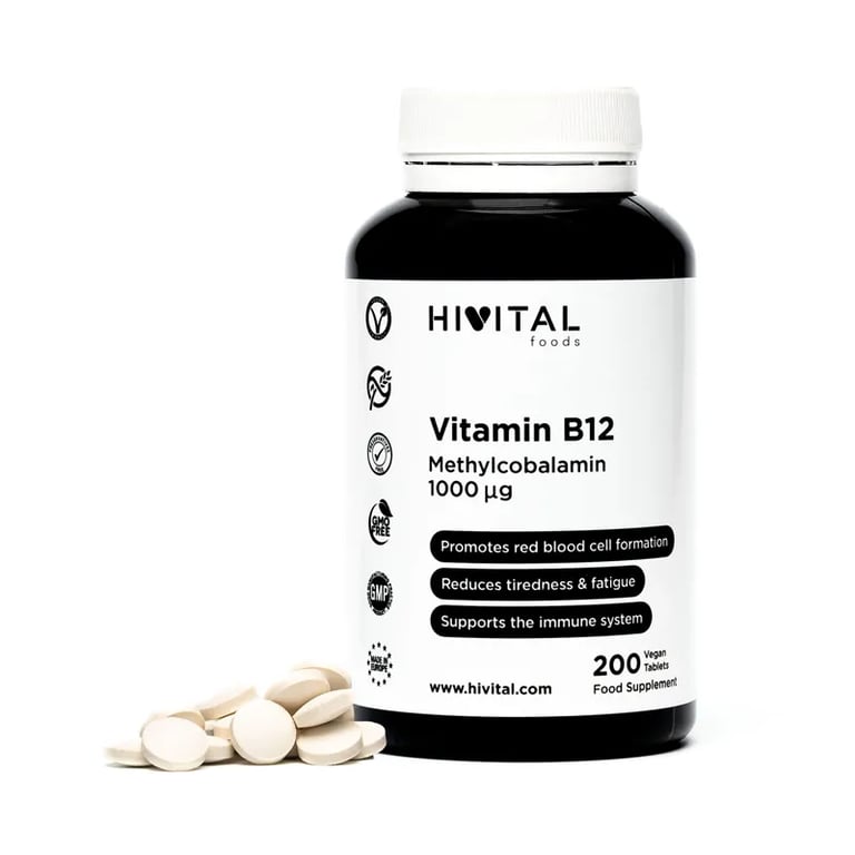 Vitamine B12 Méthylcobalamine 1000 mcg