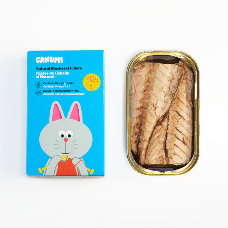Filetes de Caballa al Natural para Gatos
