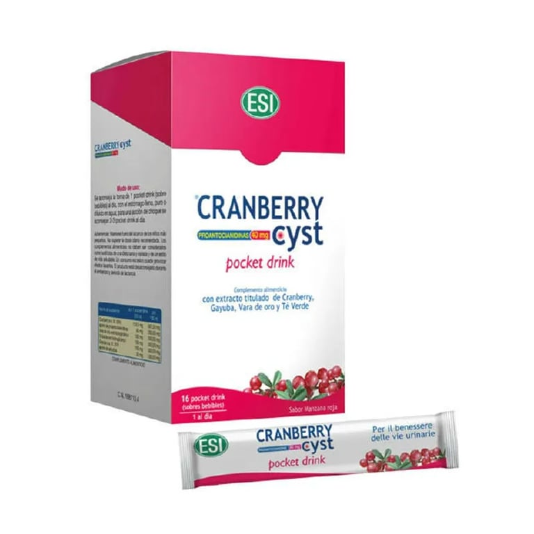 CRANBERRY CYST POCKET DRINK ESI