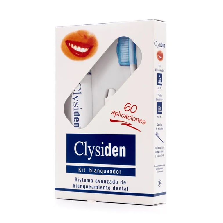 CLYSIDEN KIT BLANQUEADOR GEL+ PASTA +CEPILLO