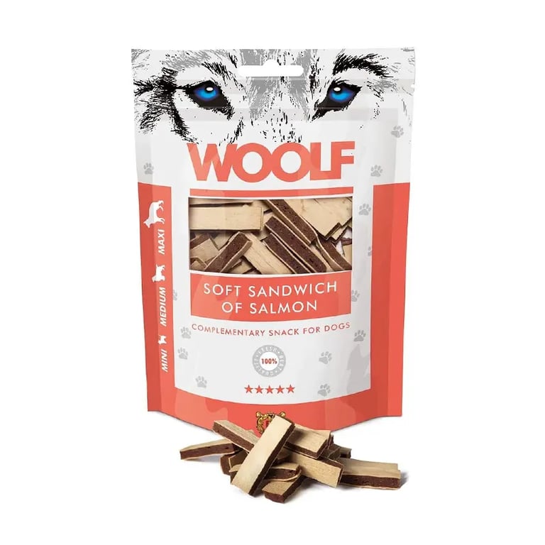 Snack Para Perros Sándwich De Salmón