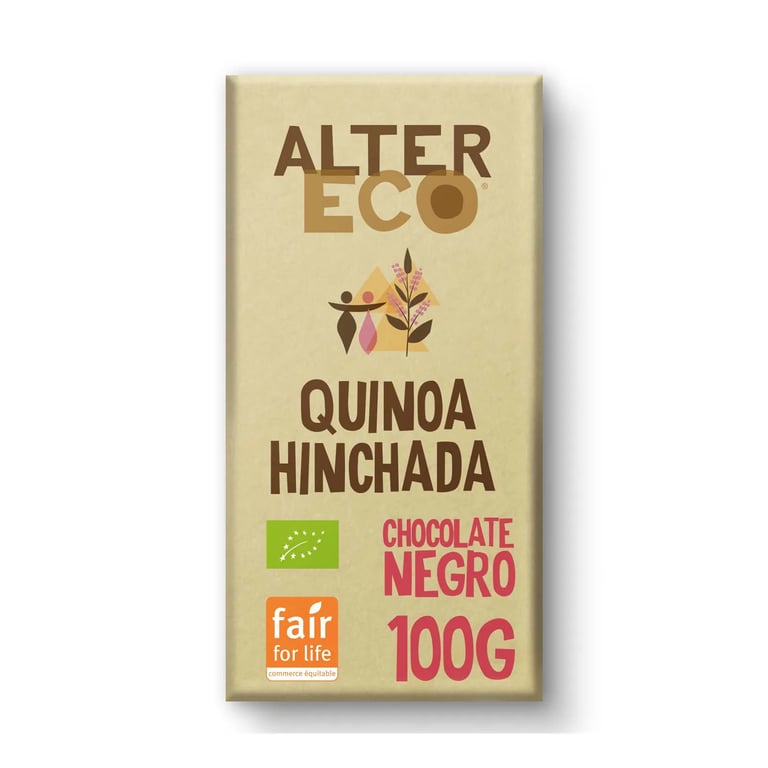 Chocolate Negro Con Quinoa Hinchada Bio