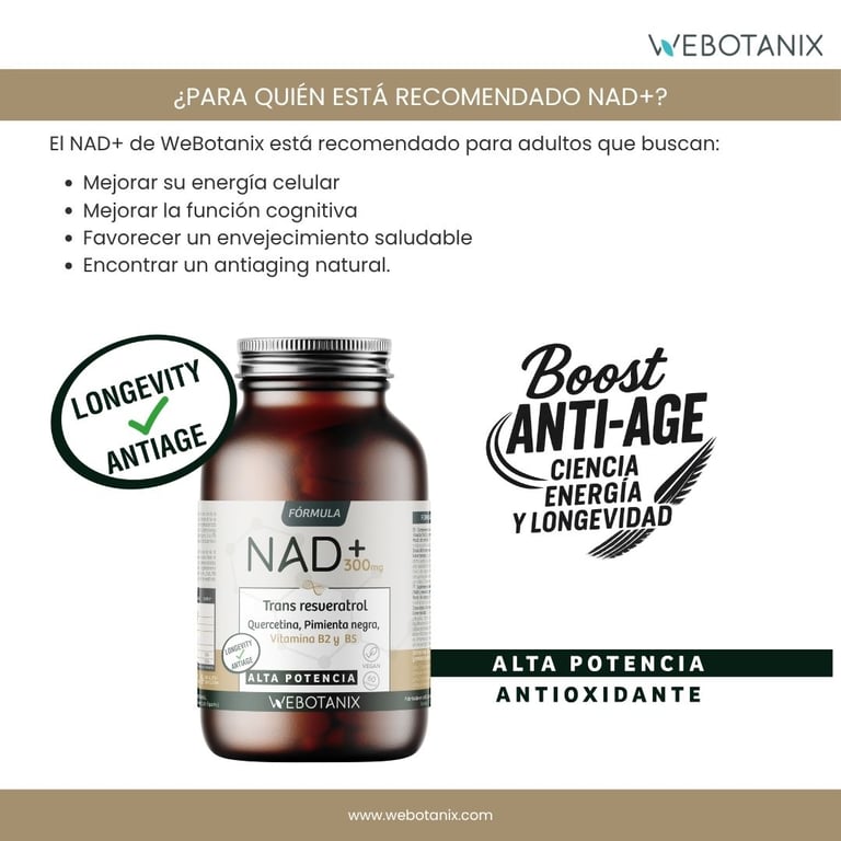 NAD+ Resveratrol Fórmula - imagen 5 de 7