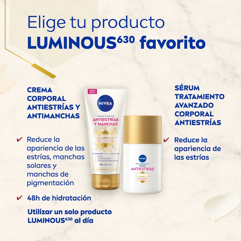 Luminous 630 Sérum Anti-Vergetures Et Taches 100 ml de Nivea