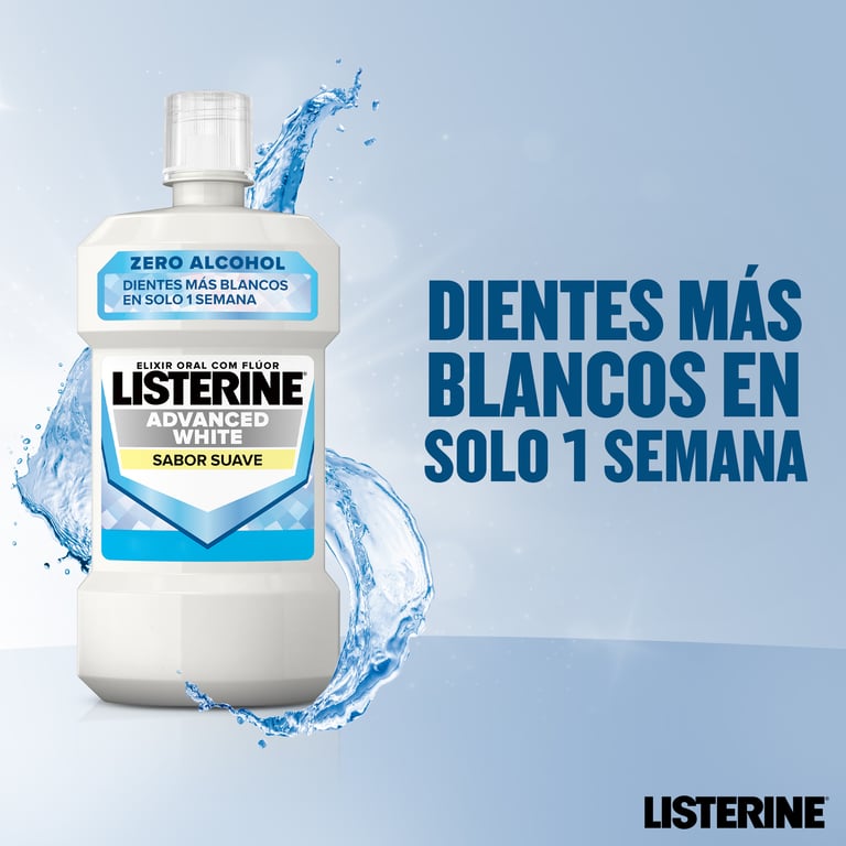 Branqueador Avançado Elixir Oral 2 Unds 1000 ml da Listerine