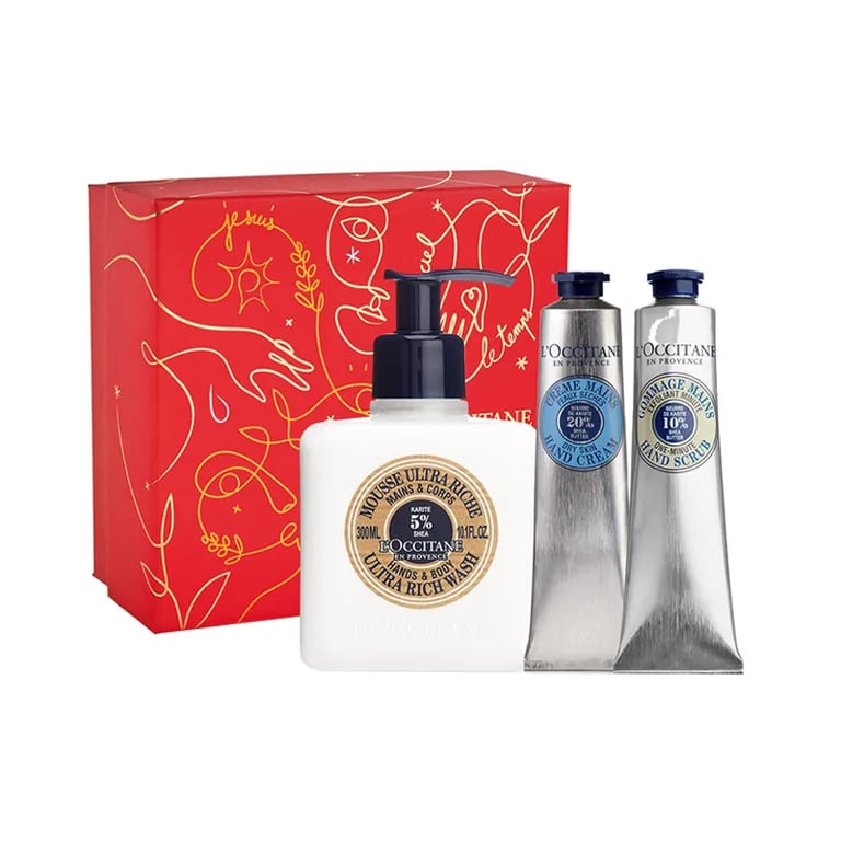 Karite Traitement Mains Savon 300 ml + Crème + Exfoliant