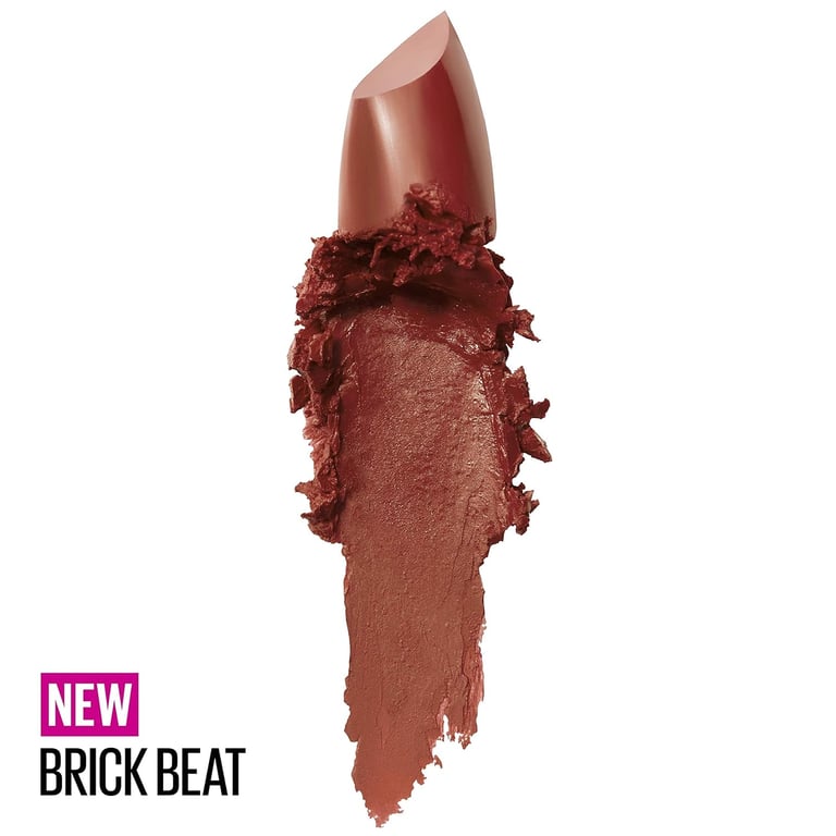 Color Sensational Satin Lipstick #122-Brick Beat de Maybelline