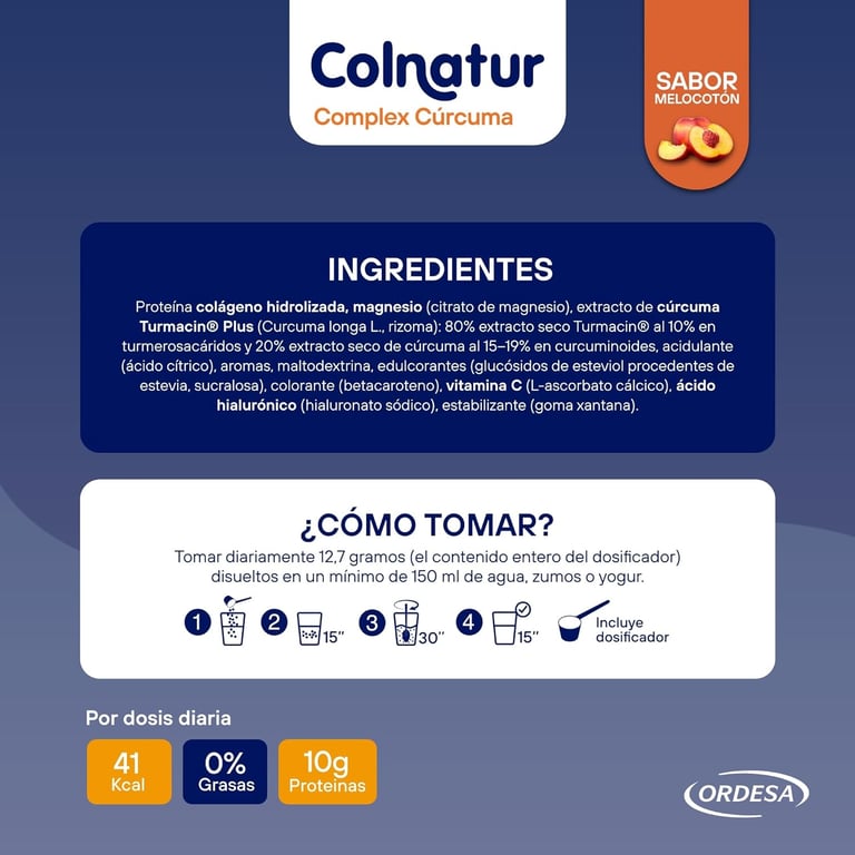 COLNATUR COMPLEX COLÁGENO CON CÚRCUMA 250g - imagen 5 de 6