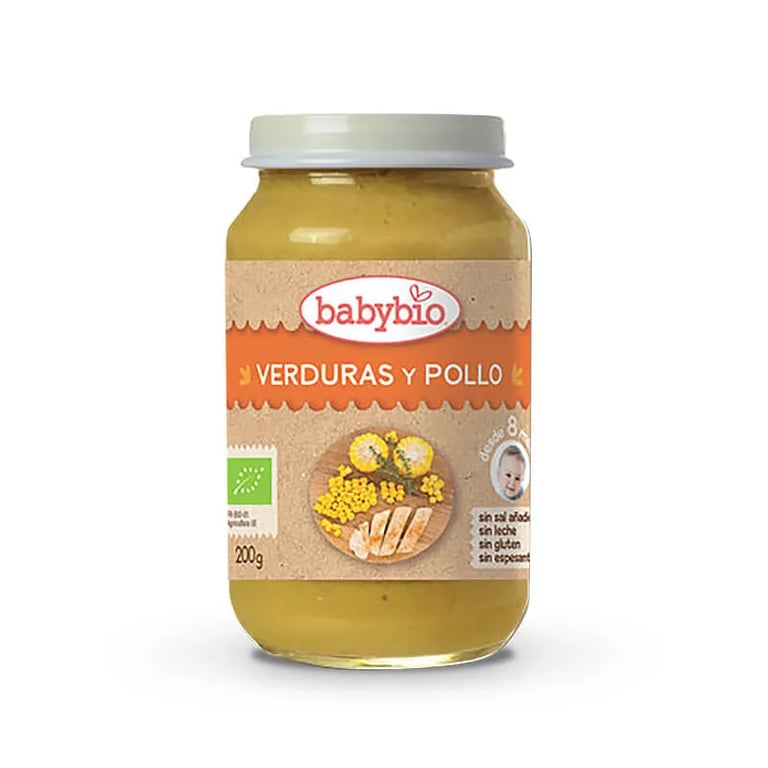 BABYBIO MENÚ DEL DÍA VERDURAS Y POLLO