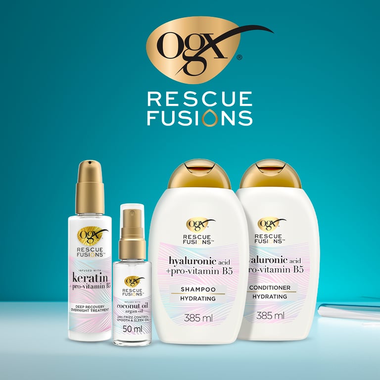 Feuchtigkeitsspendender Conditioner Rescue Fusion 385 ml von OGX