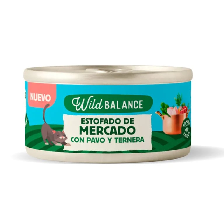 Estofado de Mercado Pavo y Ternera Para Gatos