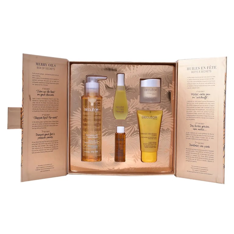 Box Of Secrets Lotto Olio Micellare + Siero + Balsamo + Esfoliante + Olio Per Il Corpo