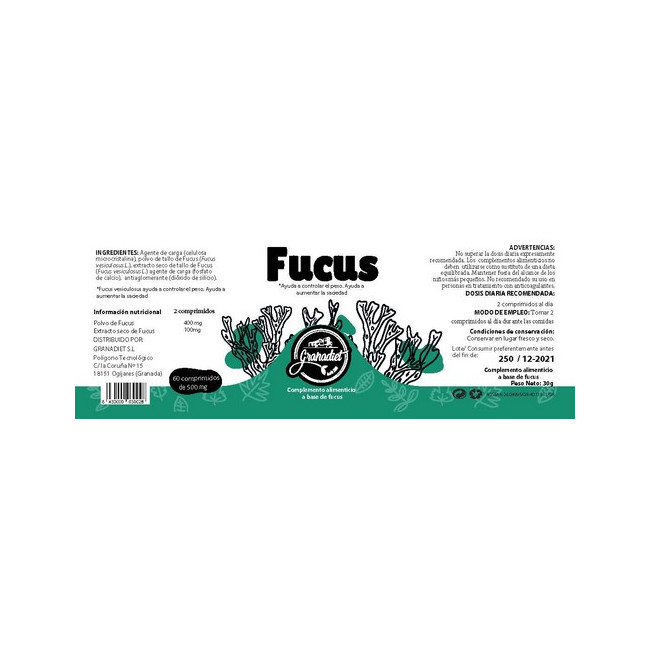 Fucus 500 mg - imagen 2 de 2