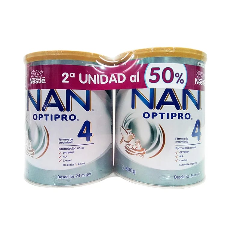 NESTLE NAN OPTIPRO 4 2ª UD 50% 2 Ud
