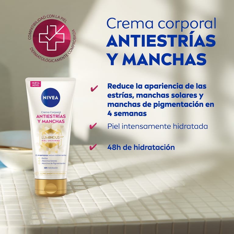 Luminous 630 Körpercreme gegen Dehnungsstreifen und Flecken 200 ml von Nivea