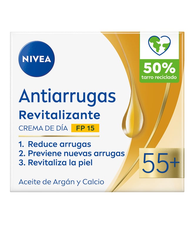 Crème de Jour Revitalisante Anti-Rides 55+ SPF15 50 ml