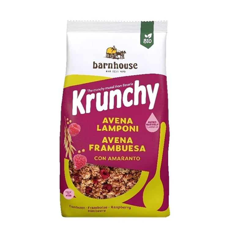 Muesli Krunchy Avena Lampone e Amaranto Bio