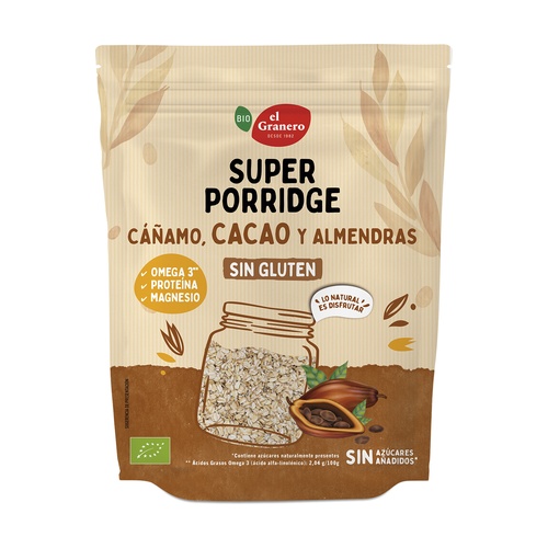 Superporridge Cacao Bio Sans Gluten