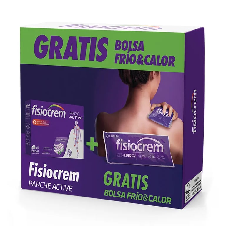 Fisiocrem Parche Active 4 Uds + Bolsa Frío Calor