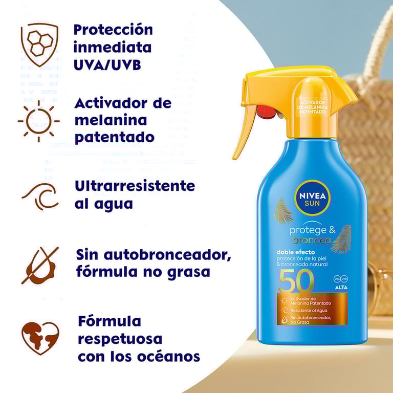 Sun Protect & Bronze SPF50 Spray 270 ml de Nivea
