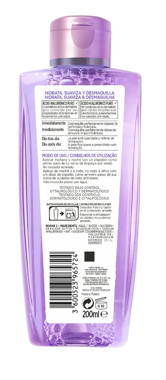 Revitalift Filler Hyaluronsäure Reines Mizellenwasser 200 ml von L'Oreal Paris