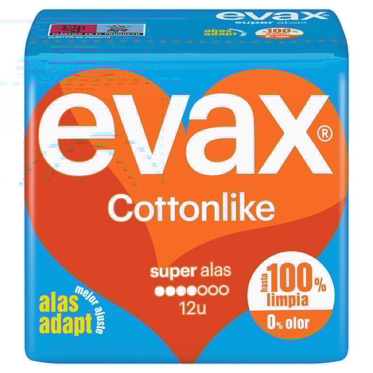 Evax Cottonlike Ailettes Super 12 Unités de Evax