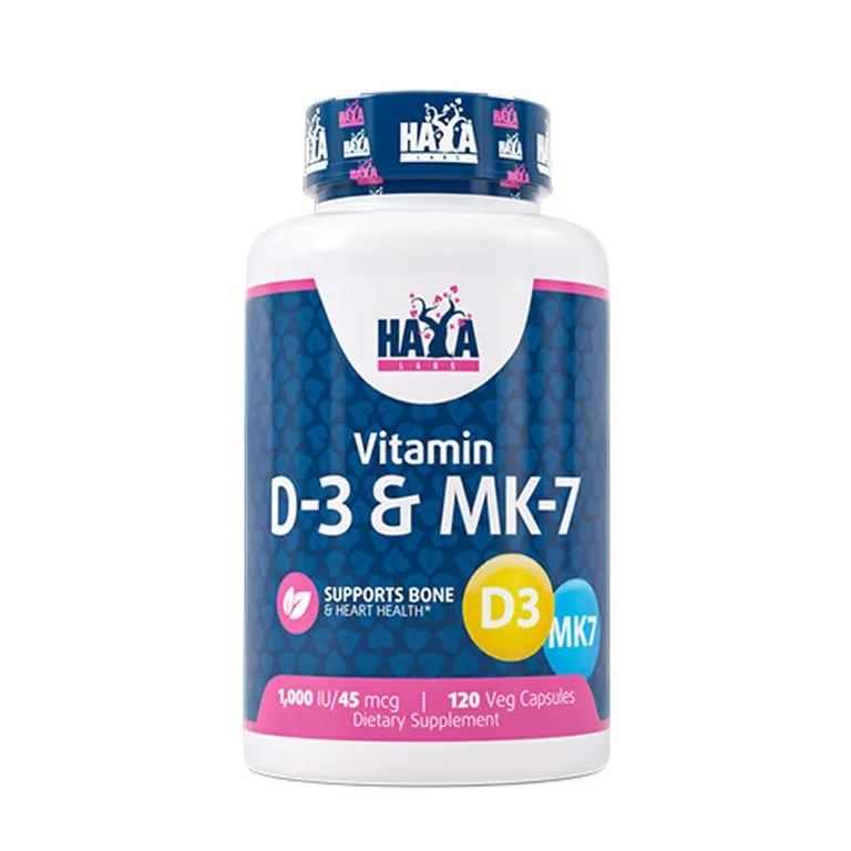 Vitamine D-3 1000 UI et MK-7 45 mcg