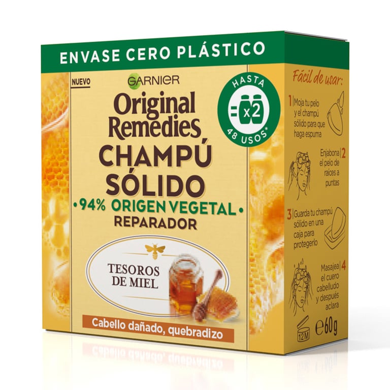 Original Remedies Schatten van Honing Solide Herstelshampoo - imagen 5 de 12