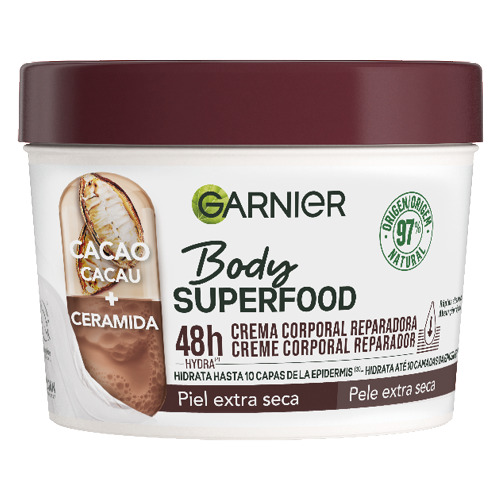 Body Superfood Cacao + Céramide 380 ml de Garnier