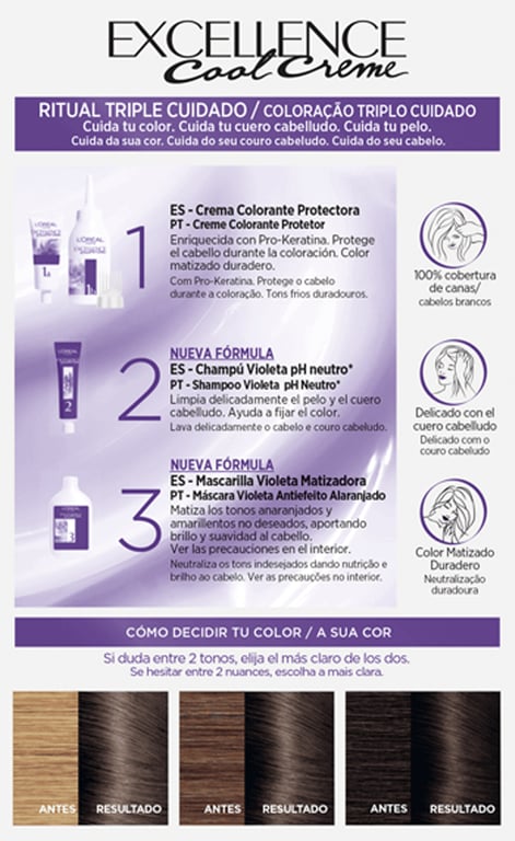 Excellence Cool Creme #6,11 Dunkelblond Asche intensiv von L'Oreal Expert Professionnel