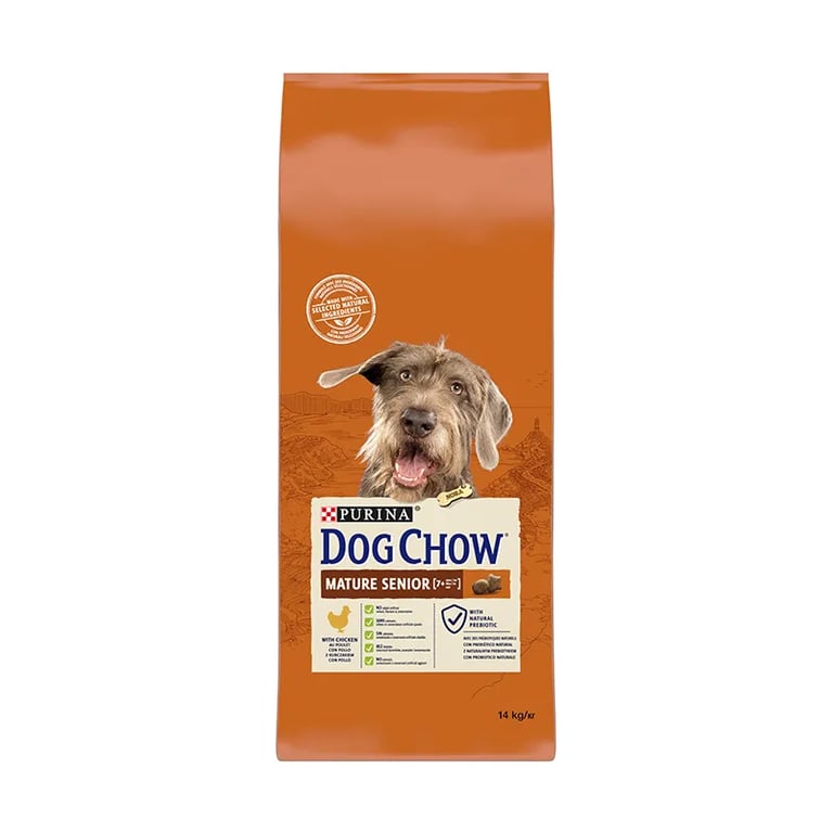 Dog Chow Hundefutter für Senior-Hunde mit Huhn