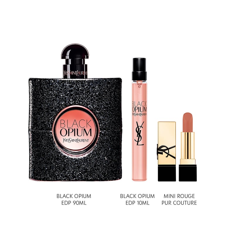 Black Opium EDP 90 ml + EDP Mini 10 ml + Lipstick Pack von Yves Saint Laurent