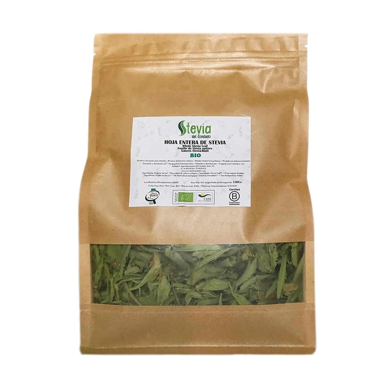 Feuilles de Stévia Entières Bio