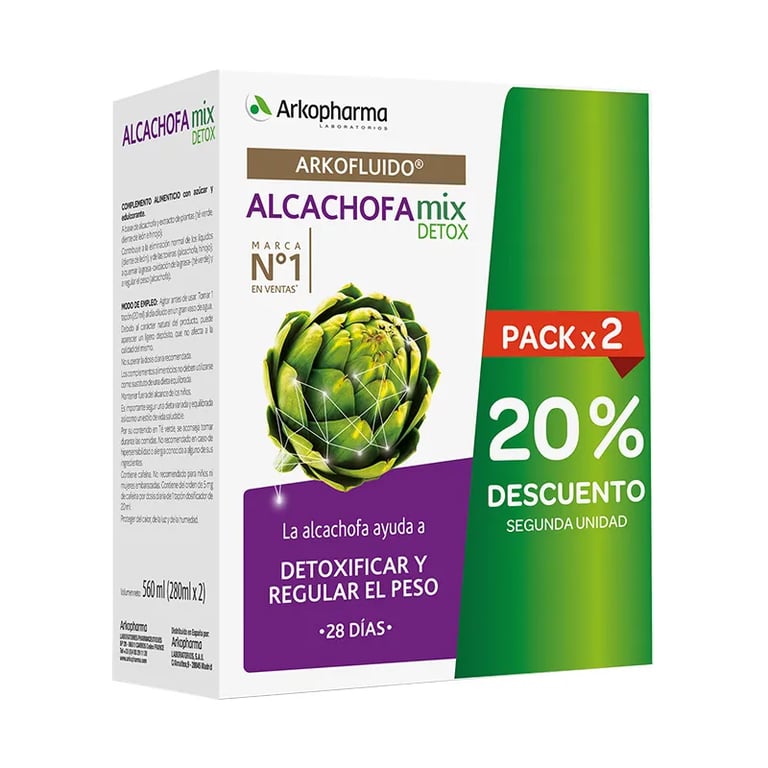 ARKOFLUIDO ALCACHOFA MIX DETOX (20% Dto 2ª Ud)