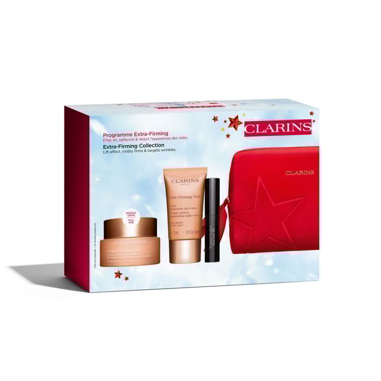 Extra-Firming Jour 50 ml + Nuit 15 ml + Mini Maske + Kulturbeutel Pack von Clarins