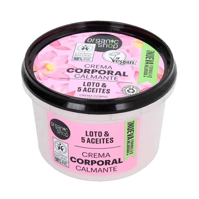 Crema Corporal Calmante Loto Y 5 Aceites
