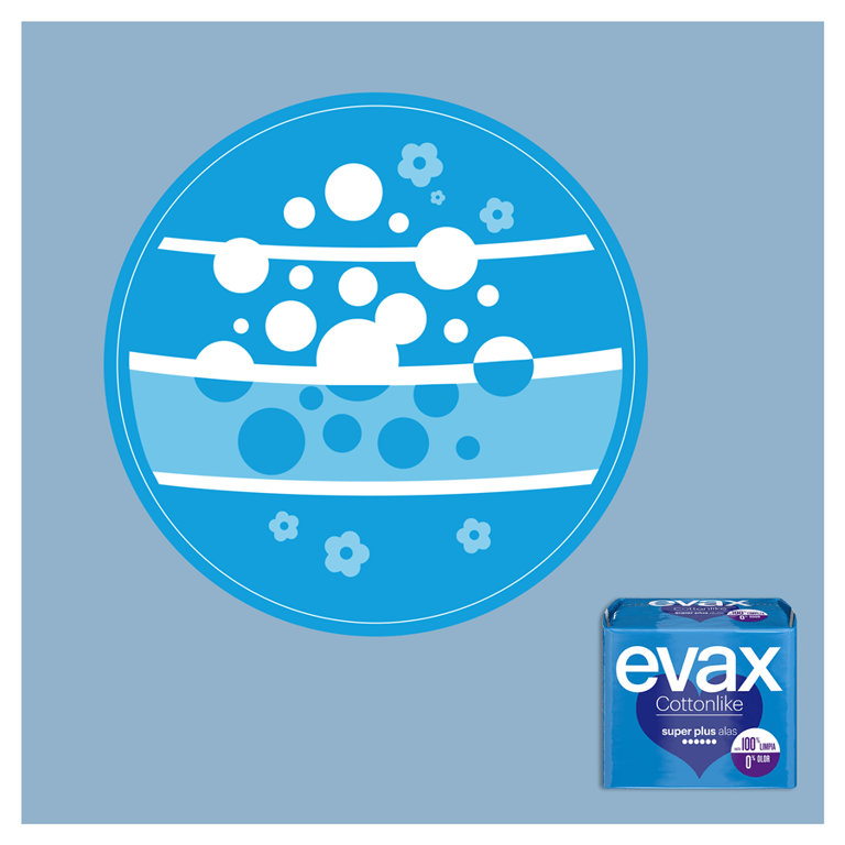 Evax Cottonlike Super Plus con Ali 10 Unità di Evax