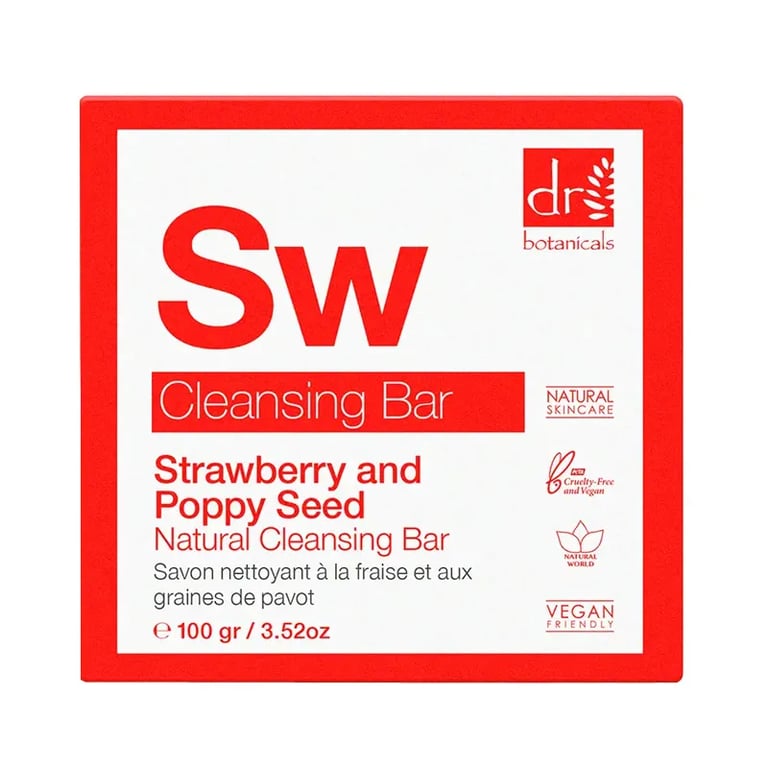 Strawberry And Poppy Seed Natural Cleansing Bar