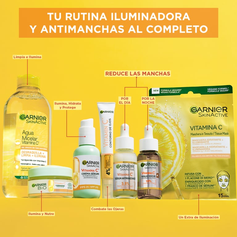 Skin Active Vitamina C Siero Di Notte 30 ml di Garnier