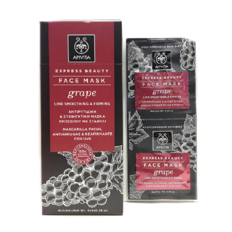 Express Beauty Masque Visage Anti-Rides Raisin